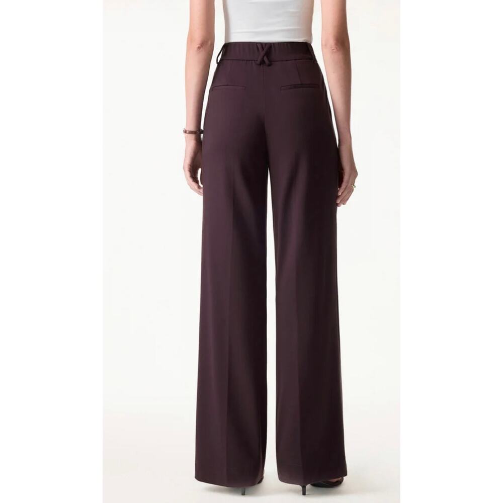 New OGL Ponte Stretchy Flowy High Rise Wide Leg The Success Pants Women's size L